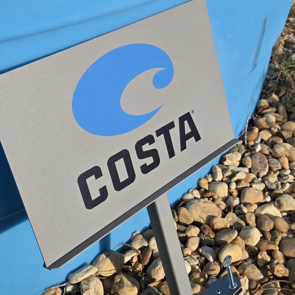 NEW Costa Store Authentic Promo Retail Display Sign Metal Sunglasses‎ RARE